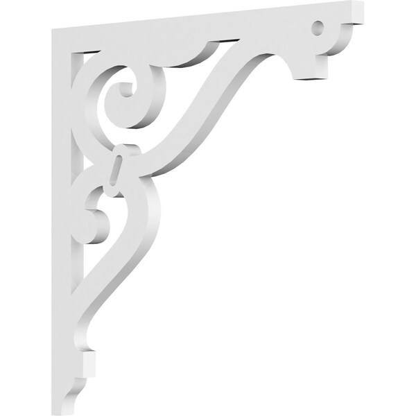 Ekena Millwork Finley Architectural Grade PVC Bracket, 5/8"W X 14"D X 14"H BKTP01X14X14FI - main